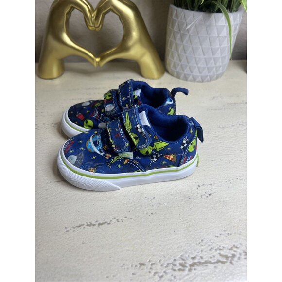 VANS WARD V SPACED OUT Tennis Shoes boys, size (TODDLER) 5 Aliens Space - Picture 3 of 10
